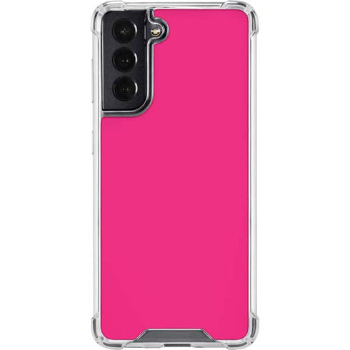 HOT Pink Solid Galaxy S22 Clear Case