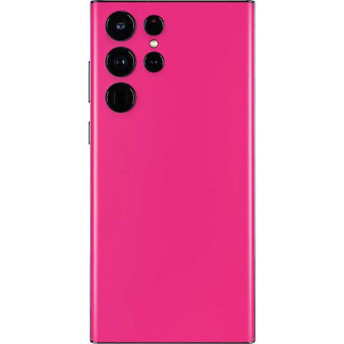 HOT Pink Solid Galaxy S22 Ultra Skin