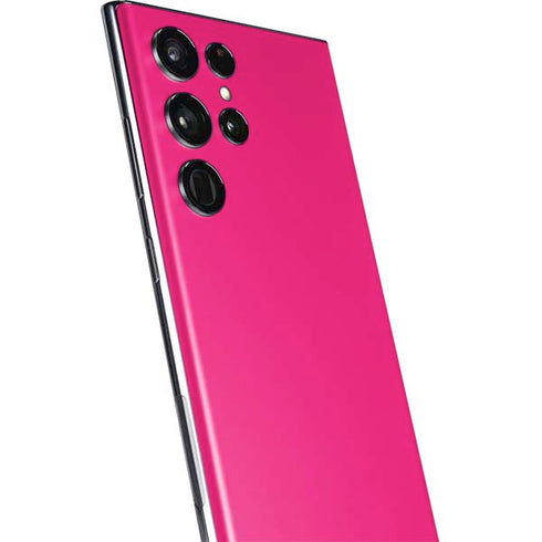 HOT Pink Solid Galaxy S22 Ultra Skin