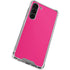 HOT Pink Solid Galaxy S23 Plus Clear Case