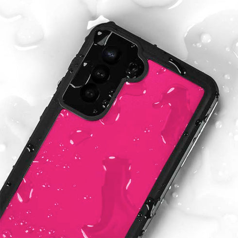HOT Pink Solid Galaxy S23 Plus Waterproof Case