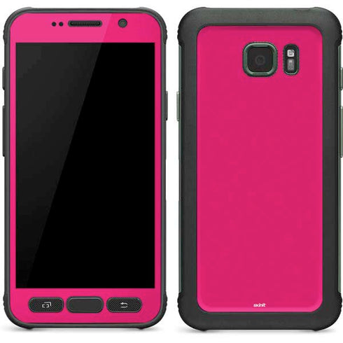 HOT Pink Solid Galaxy S7 Active Skin