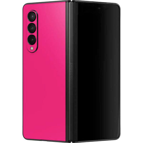 HOT Pink Solid Galaxy Z Fold3 5G Skin
