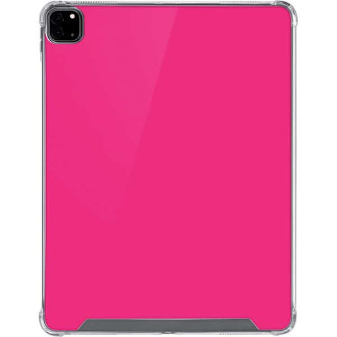 HOT Pink Solid iPad Pro 12.9in (2020) Clear Case