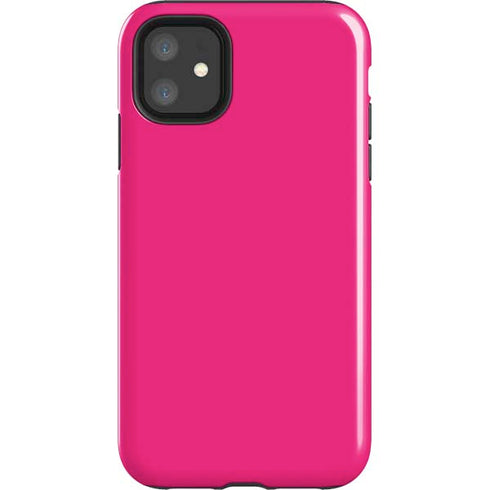 HOT Pink Solid iPhone 11 Impact Case