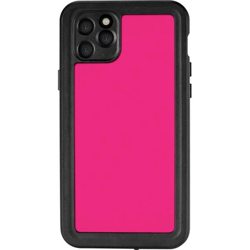 HOT Pink Solid iPhone 11 Pro Max Waterproof Case