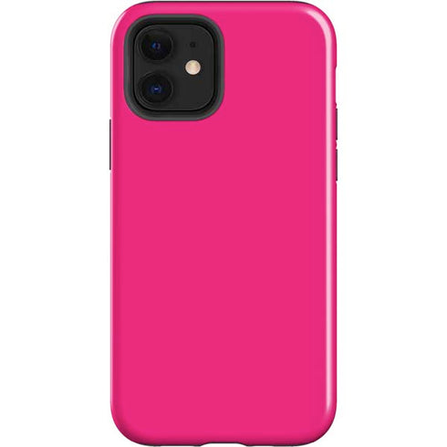 HOT Pink Solid iPhone 12 Impact Case