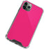 HOT Pink Solid iPhone 12 Pro Max Clear Case
