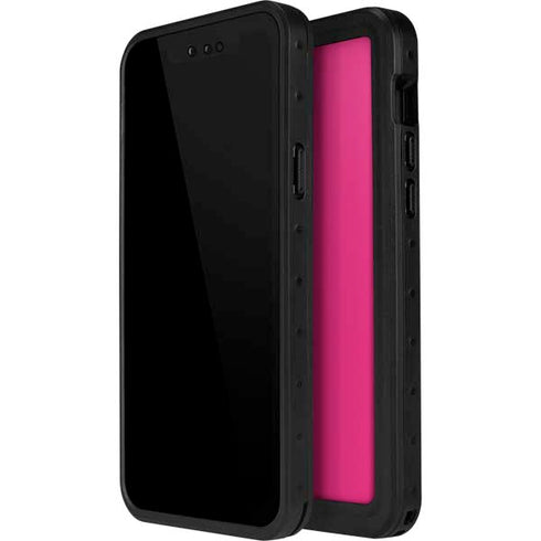 HOT Pink Solid iPhone 12 Pro Waterproof Case