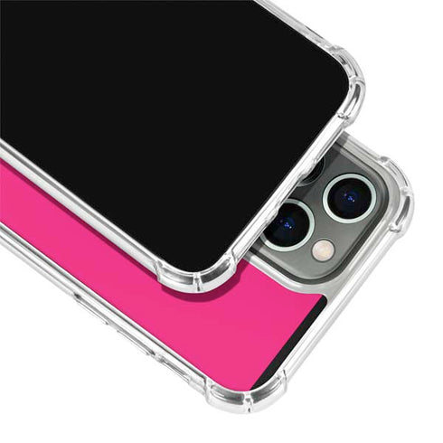 HOT Pink Solid iPhone 13 Pro Clear Case
