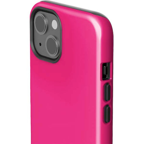 HOT Pink Solid iPhone 14 Plus Impact Case