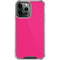 HOT Pink Solid iPhone 14 Pro Max Clear Case