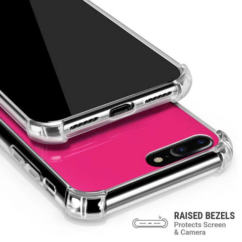 HOT Pink iPhone 7/8 Plus Clear Case