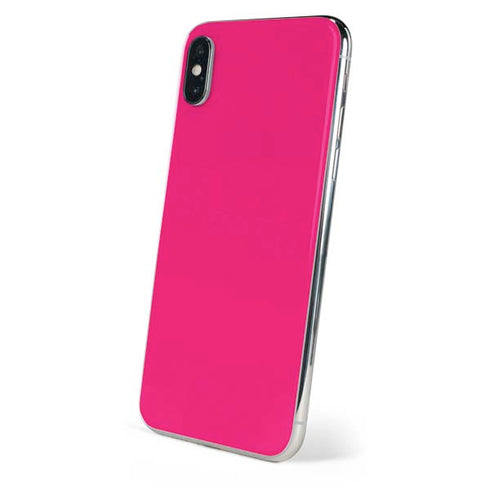 HOT Pink Solid iPhone X Skin