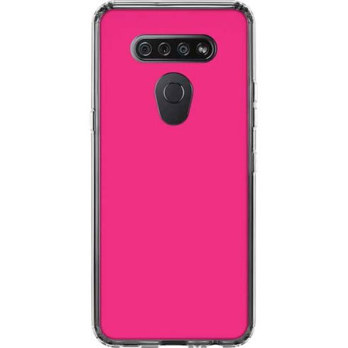 HOT Pink LG K51/Q51 Clear Case