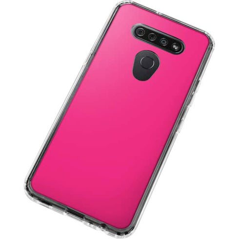 HOT Pink LG K51/Q51 Clear Case