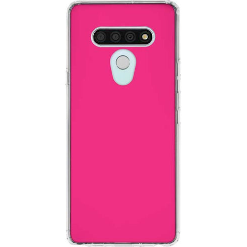 HOT Pink LG Stylo 6 Clear Case