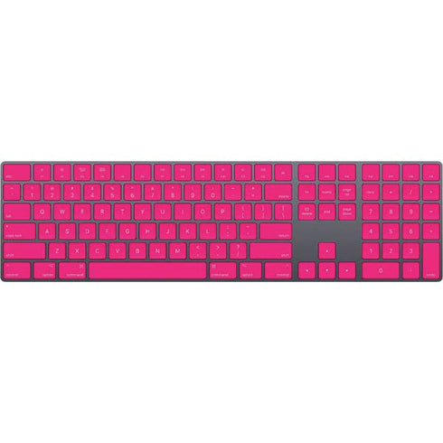 HOT Pink Solid Magic Keyboard with Numeric Keypad Skin