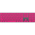 HOT Pink Solid Magic Keyboard with Numeric Keypad Skin