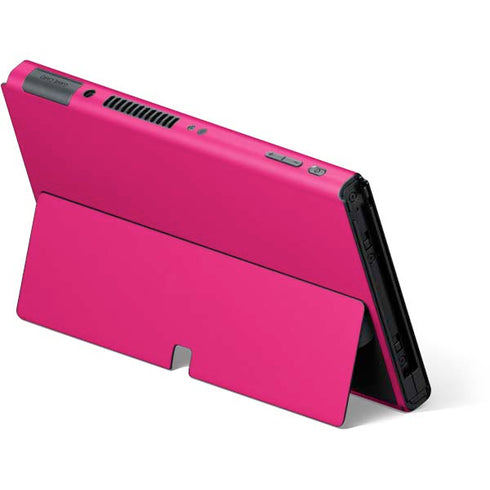 HOT Pink Solid Nintendo Switch OLED (2021) Skin