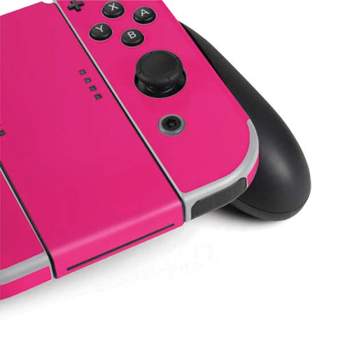 HOT Pink Solid Nintendo Switch OLED (2021) Skin