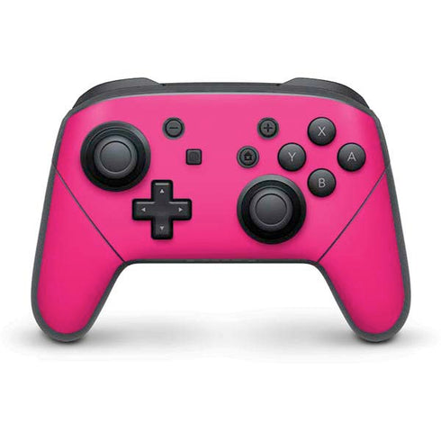 HOT Pink Solid Nintendo Switch Pro Controller Skin