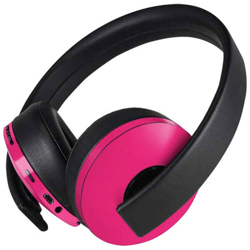HOT Pink Solid PlayStation 4 Gold Wireless Headset Skin