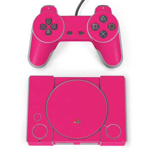 HOT Pink Solid PlayStation Classic Bundle Skin