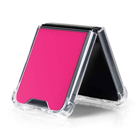 HOT Pink Galaxy Z Flip5 5G Clear Case