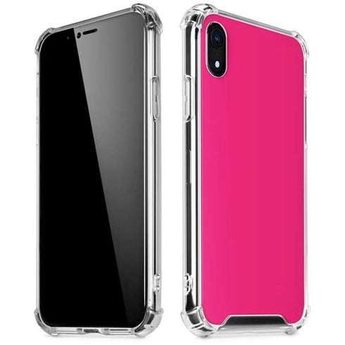 HOT Pink iPhone XR Clear Case