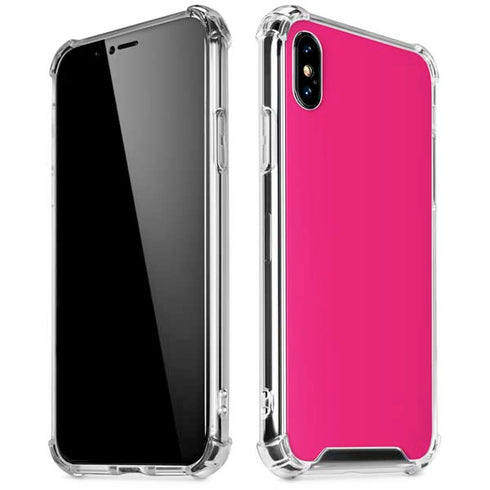 HOT Pink iPhone XS Max Clear Case