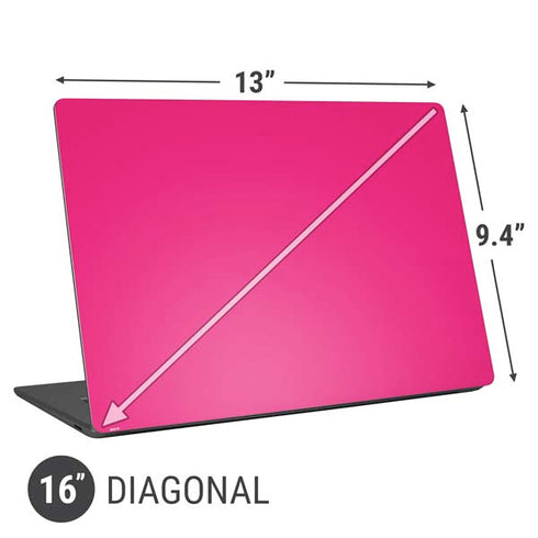 HOT Pink Solid Universal Laptop 16in (13 x 9.4in) Skin
