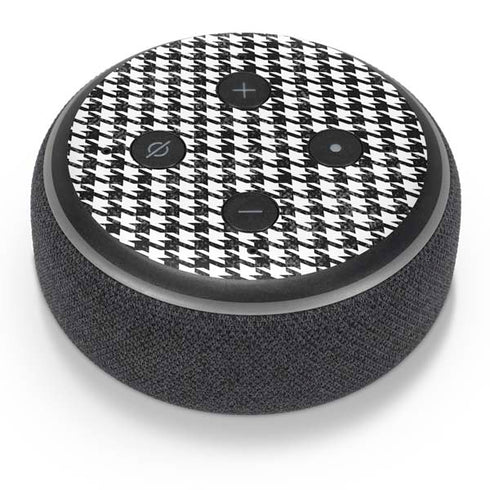 Houndstooth Black/White Amazon Echo Dot Skin