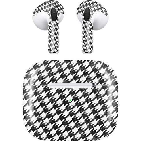 Houndstooth Black/White Apple AirPods (3rd Gen 2021) Skin