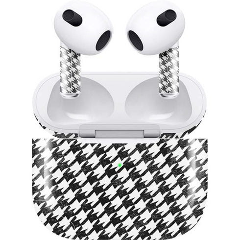 Houndstooth Black/White Apple AirPods (3rd Gen 2021) Skin