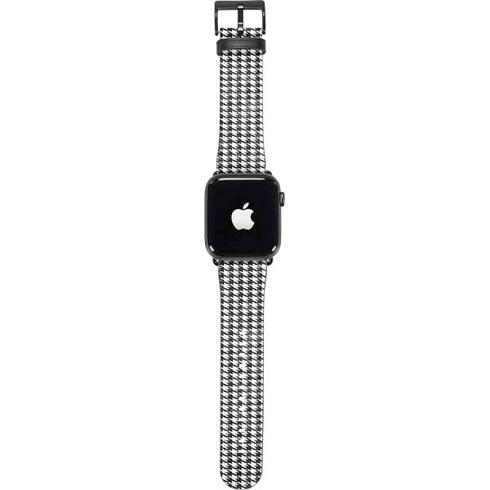 Houndstooth Black/White Apple Watch Band 42-44mm