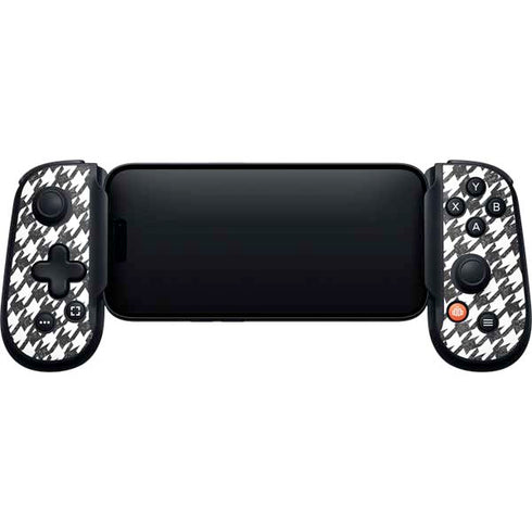 Houndstooth Black/White Backbone One for iPhone Game Controller Skin