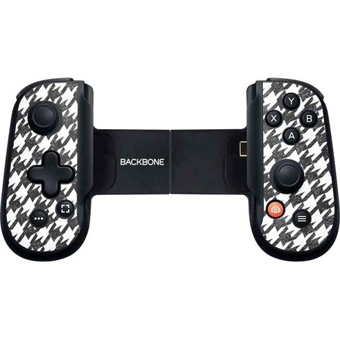 Houndstooth Black/White Backbone One for iPhone Game Controller Skin