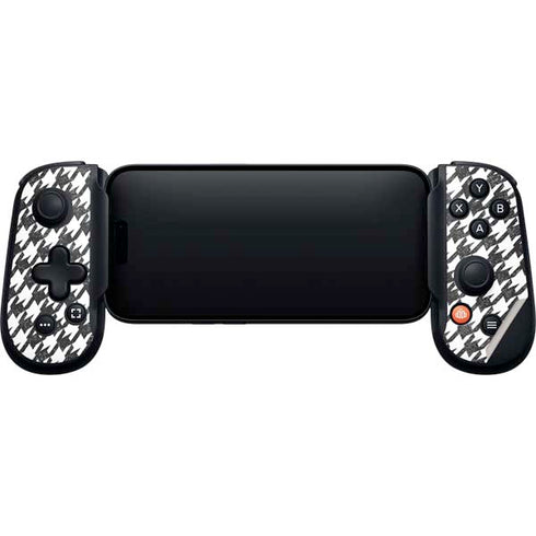 Houndstooth Black/White Backbone One for iPhone Game Controller Skin