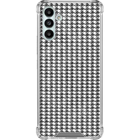 Houndstooth Black/White Galaxy A13 5G Clear Case