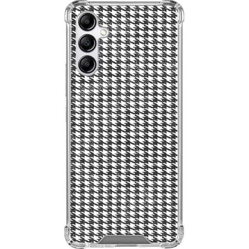 Houndstooth Black/White Galaxy A14 5G Clear Case