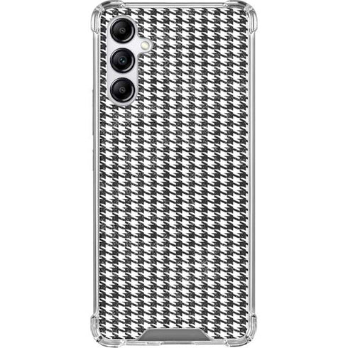 Houndstooth Black/White Galaxy A15 5G Clear Case