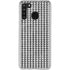 Houndstooth Black/White Galaxy A21 Clear Case