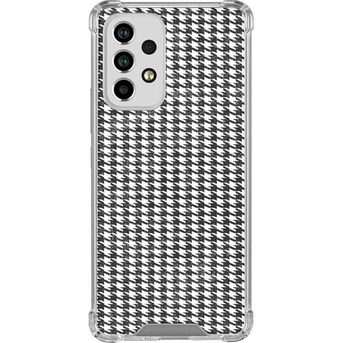 Houndstooth Black/White Galaxy A53 5G Clear Case