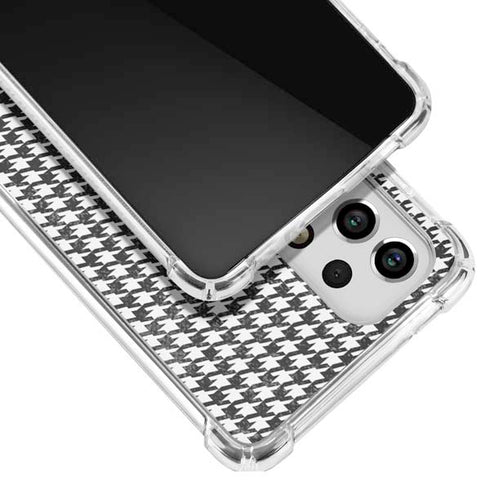 Houndstooth Black/White Galaxy A53 5G Clear Case