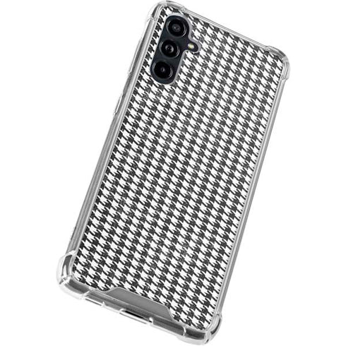 Houndstooth Black/White Galaxy A54 5G Clear Case
