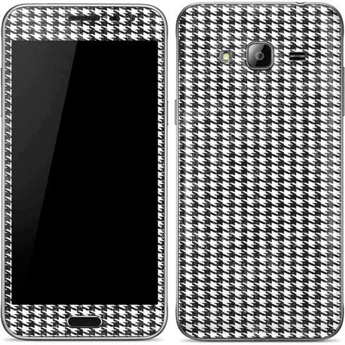 Houndstooth Black/White Galaxy J3 Skin