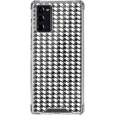 Houndstooth Black/White Galaxy Note20 5G Clear Case