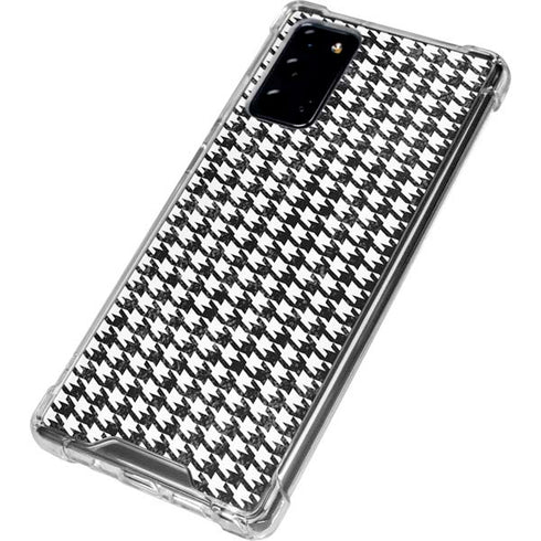 Houndstooth Black/White Galaxy Note20 5G Clear Case