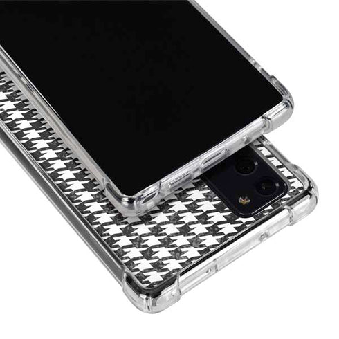 Houndstooth Black/White Galaxy Note20 5G Clear Case